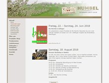 Tablet Screenshot of humbel.ch